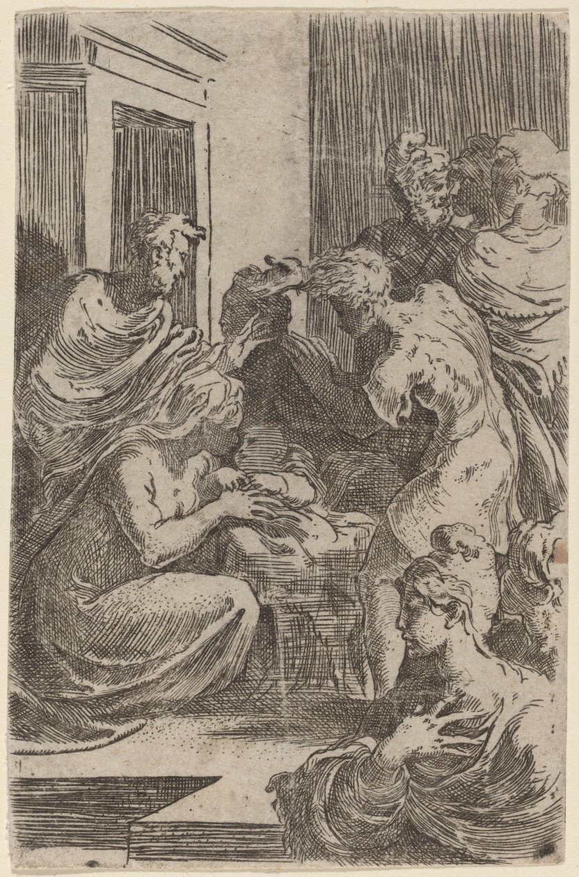 Paimenten palvonta tekijältä Parmigianino