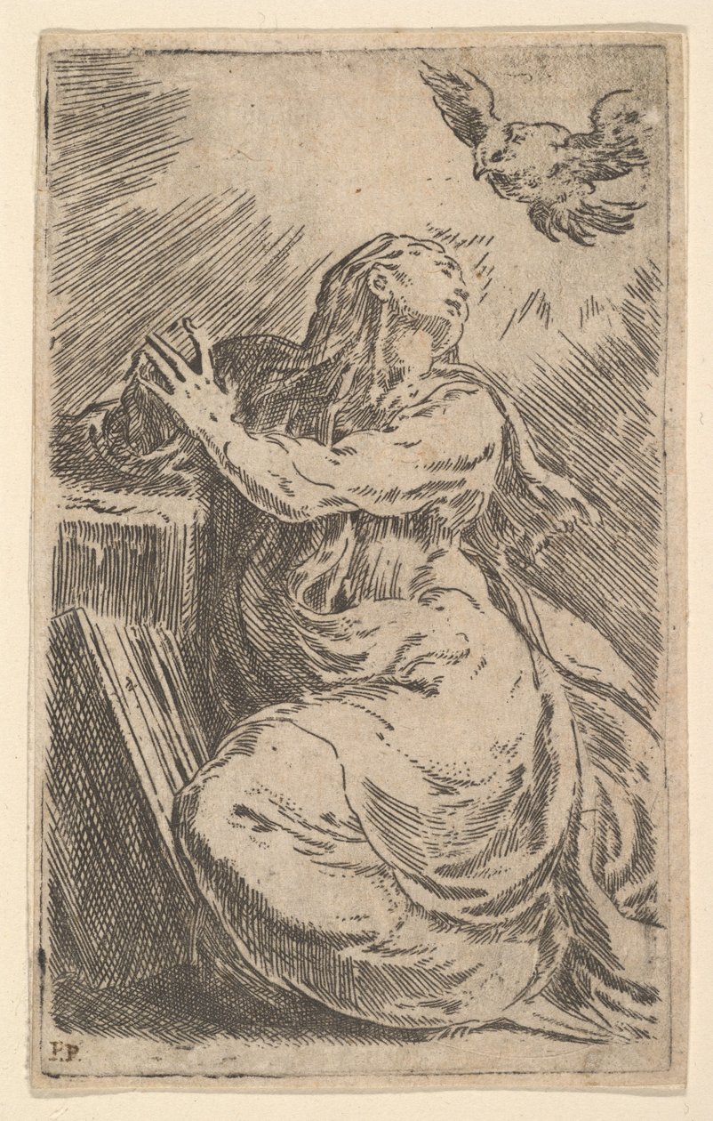 Marian ilmestys, 1500-luvun alku. tekijältä Parmigianino
