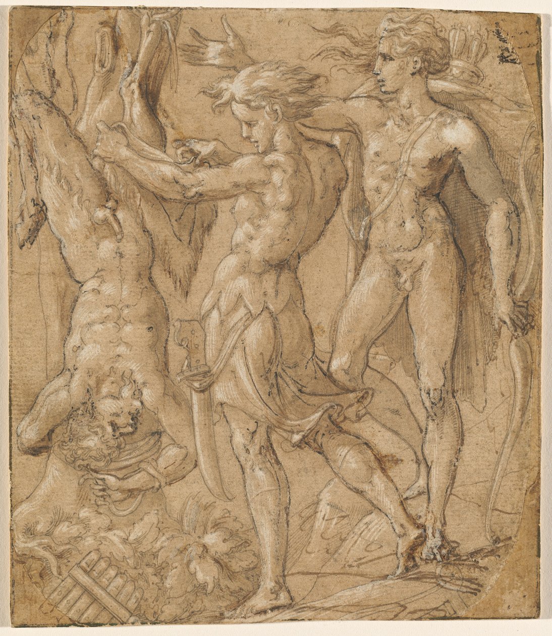 Marsyasin nylkeminen tekijältä Parmigianino