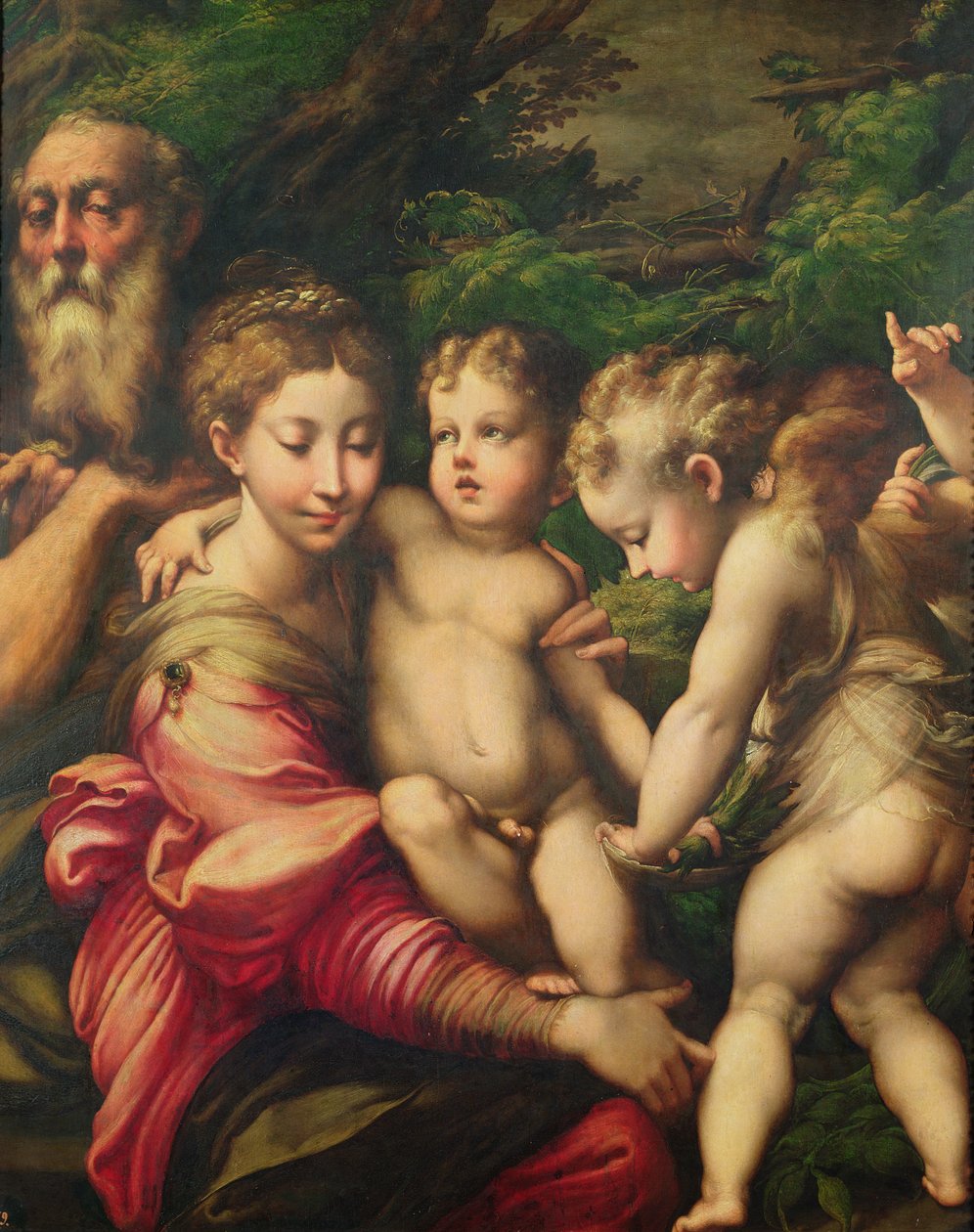 Pyhä perhe (lepää lennossa Egyptiin) 1524 tekijältä Parmigianino