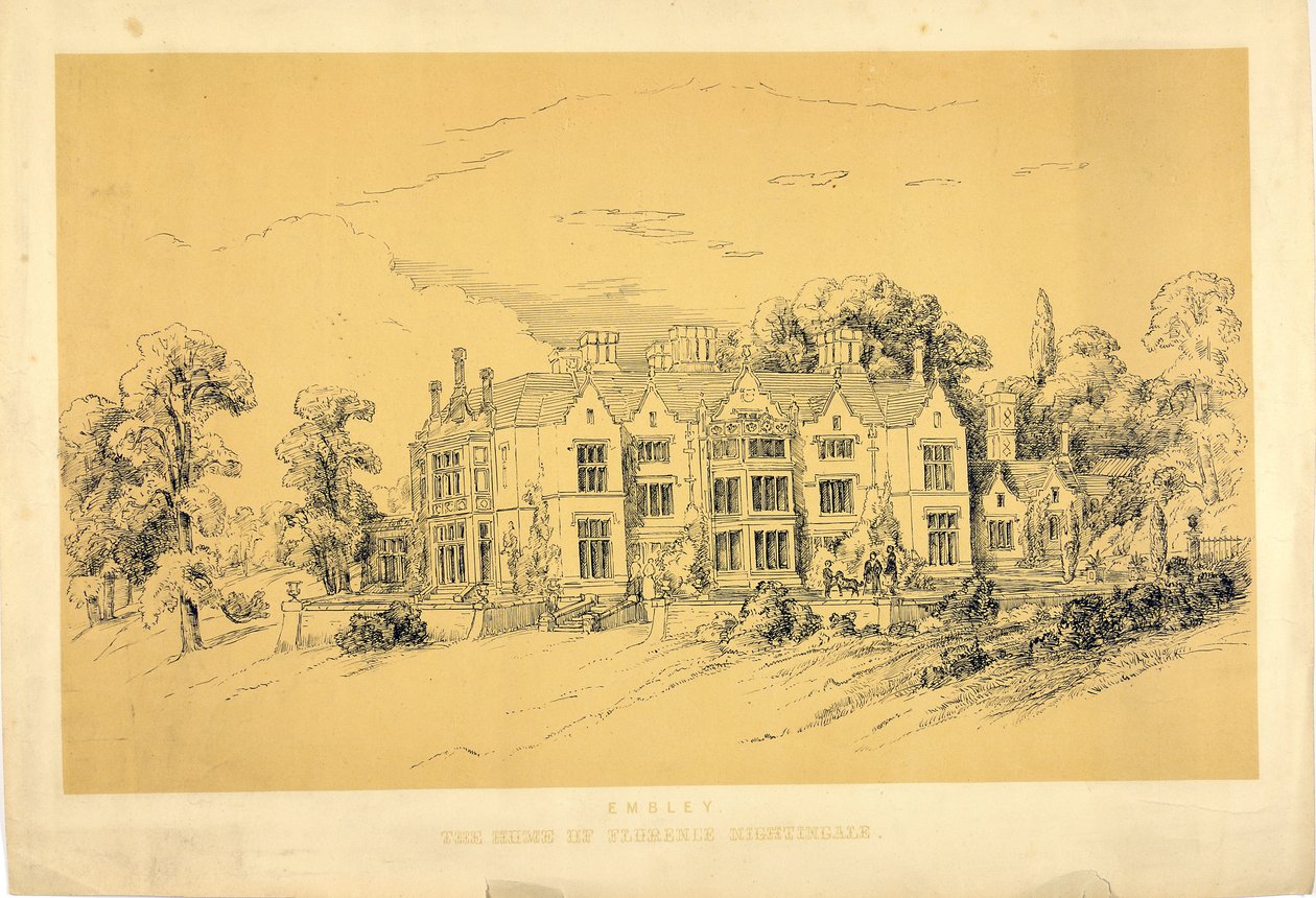 Embley Park, n. 1856 tekijältä Parthenope Nightingale