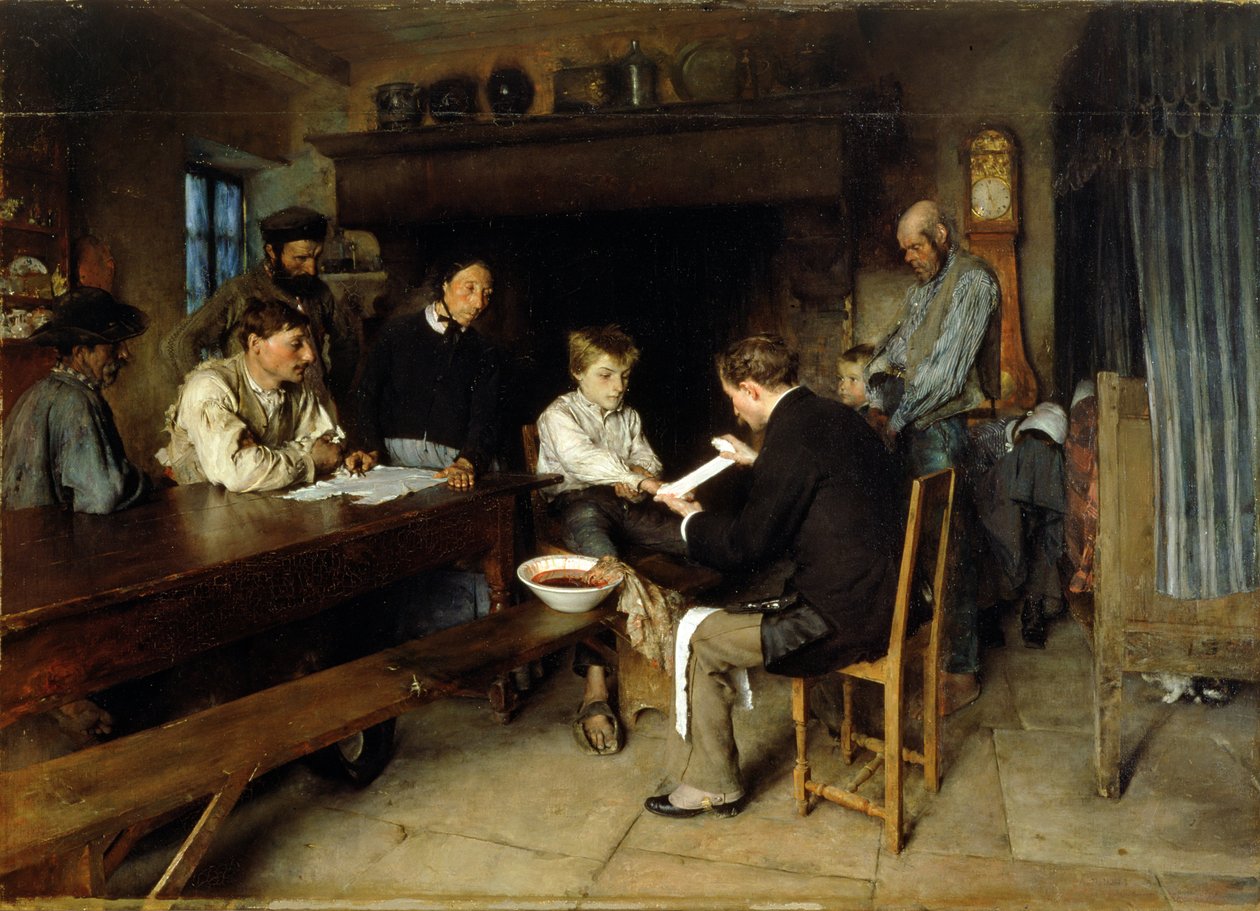 Onnettomuus, 1879 tekijältä Pascal Adolphe Jean Dagnan Bouveret