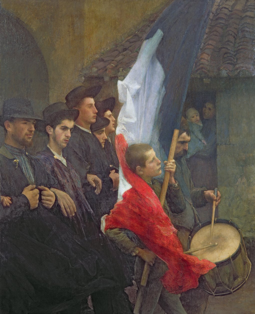 Varusmiehet, n. 1880 tekijältä Pascal Adolphe Jean Dagnan Bouveret