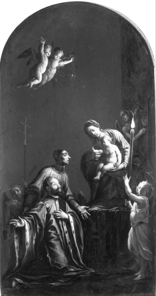 Madonna St. Lorenzo Giustinianin ja venetsialaisen aateliston kanssa tekijältä Pasquale Ottino