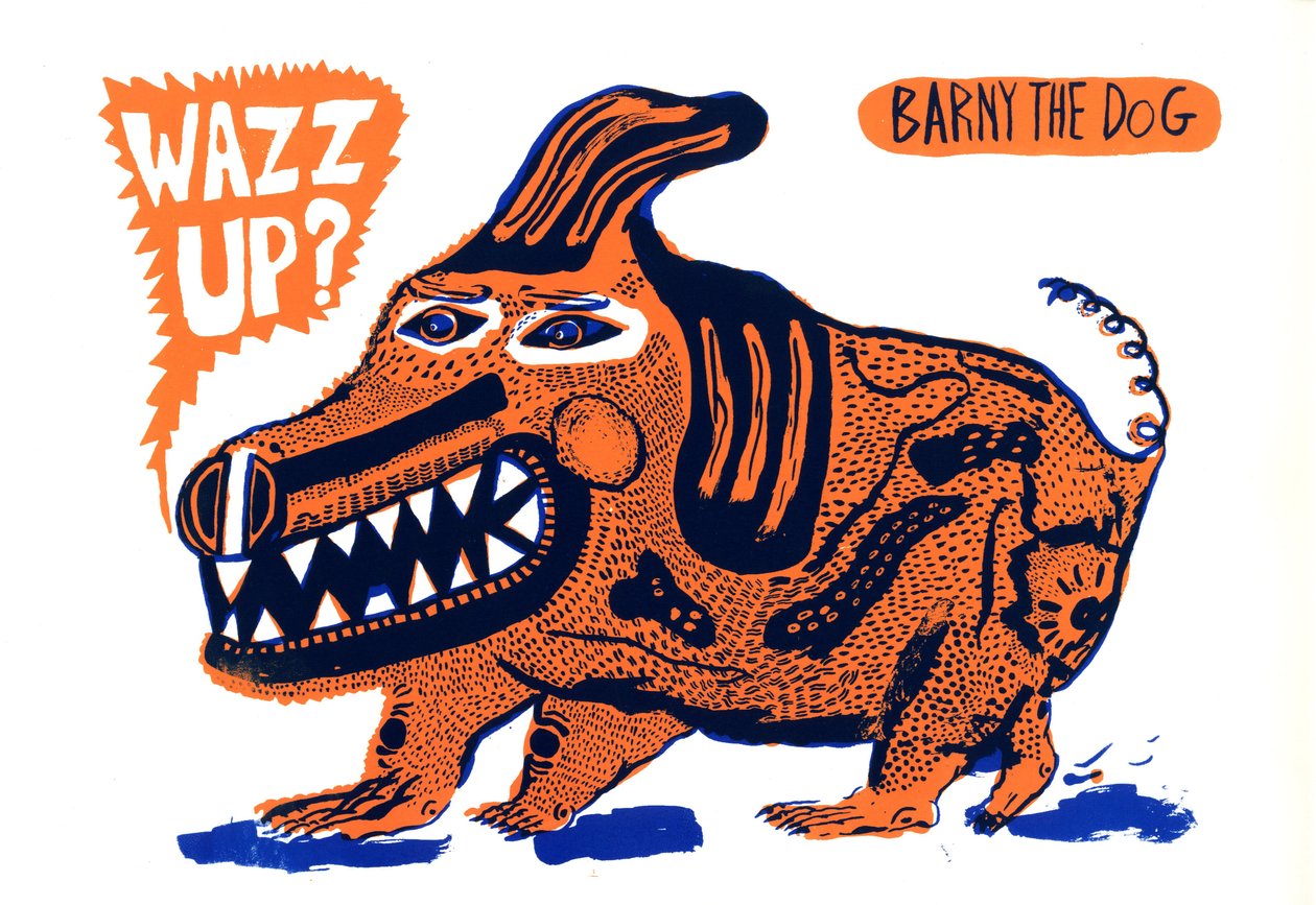 Wazz up, 2014 (silkkipaino) tekijältä Pat Macdonald