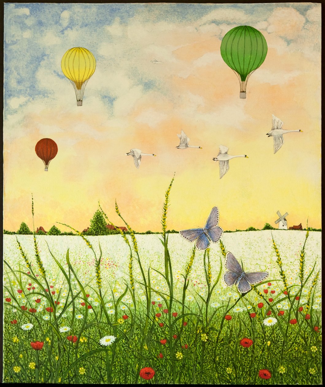 High Flyers, 2011 (akryyli kalikolle) tekijältä Pat Scott