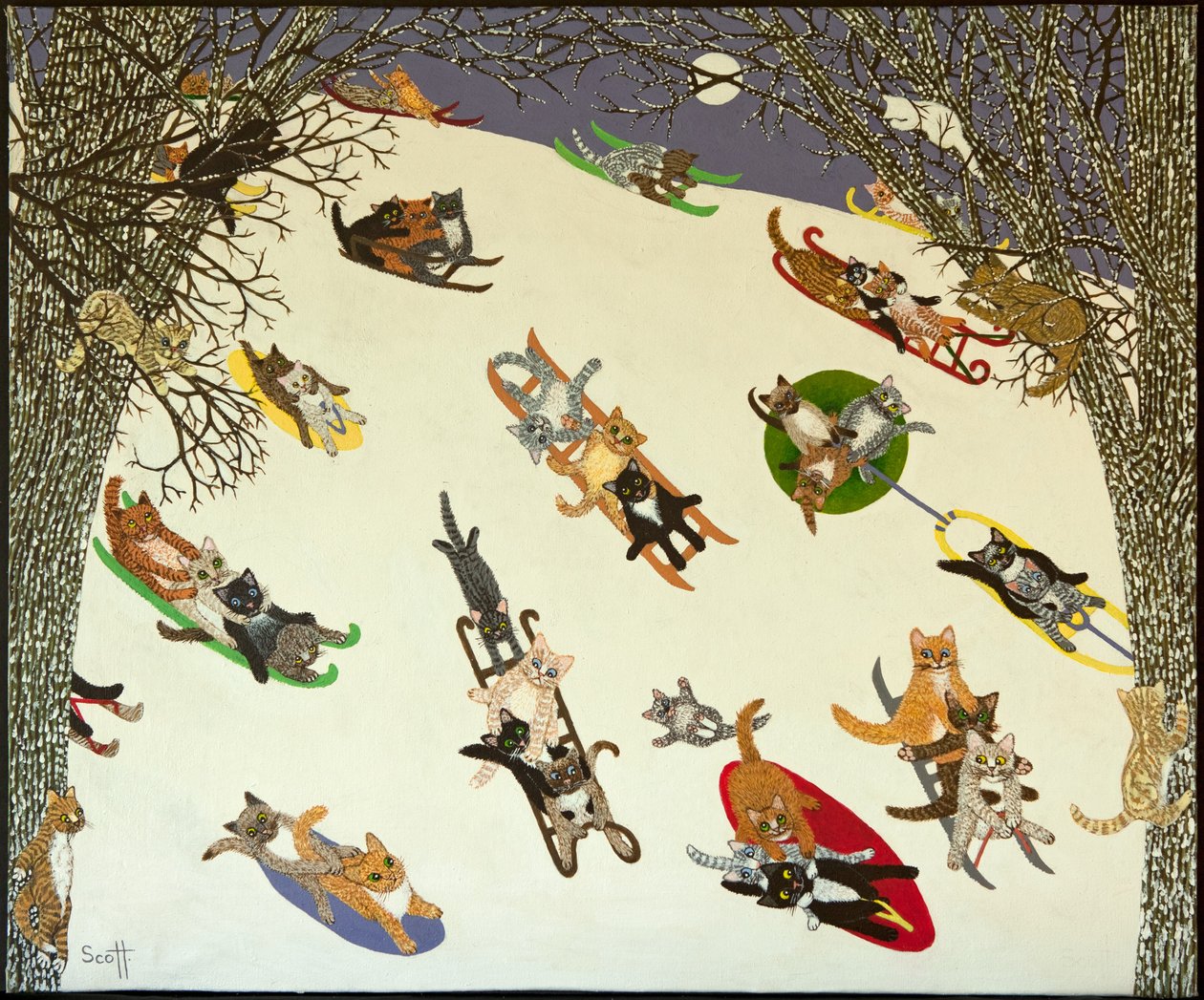 Holding On, 2011 (akryyli kalikolle) tekijältä Pat Scott