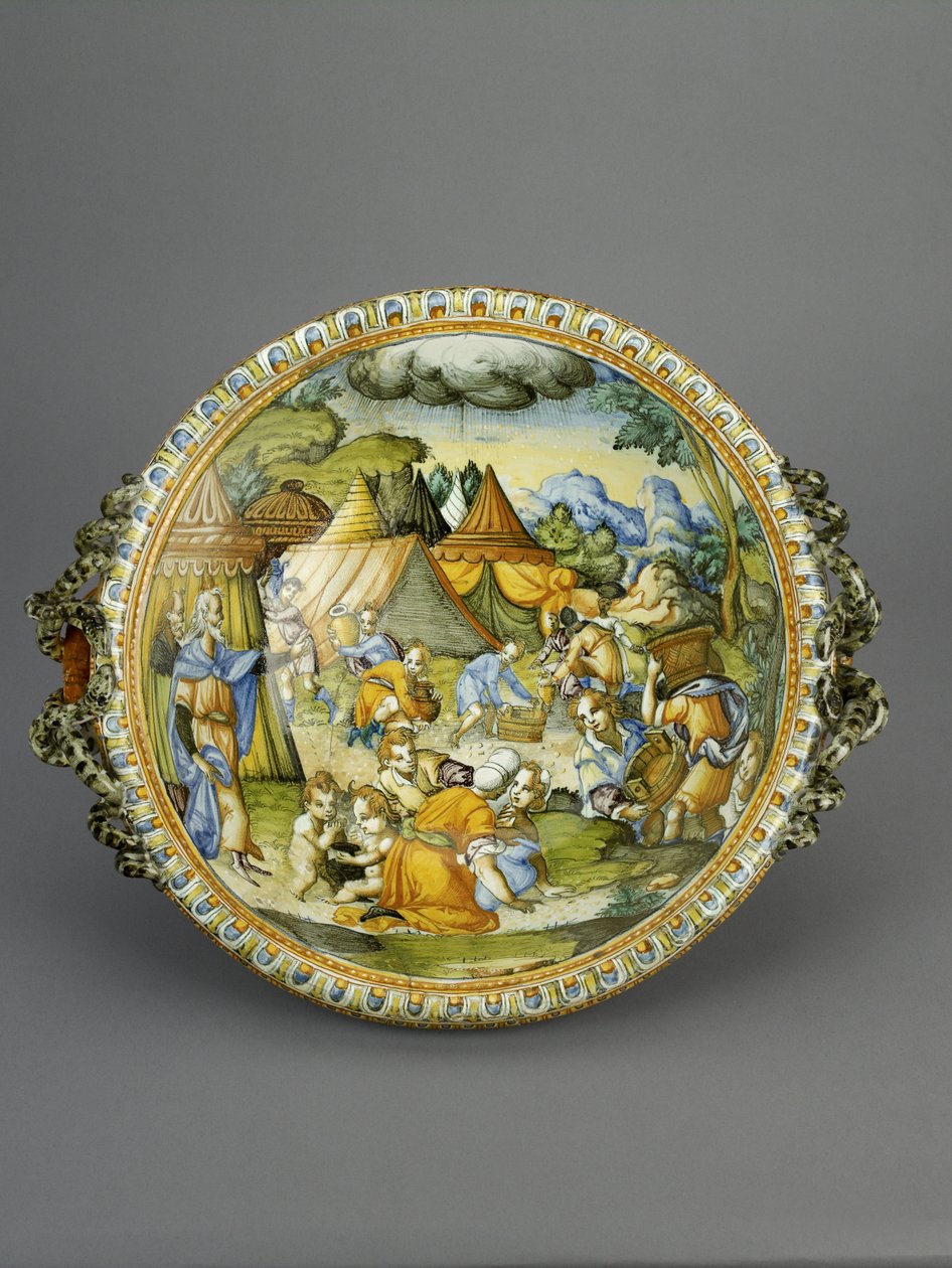 Manna-allas, luultavasti Urbino, n. 1600-20 (maiolica) tekijältä Patanazzi Workshop