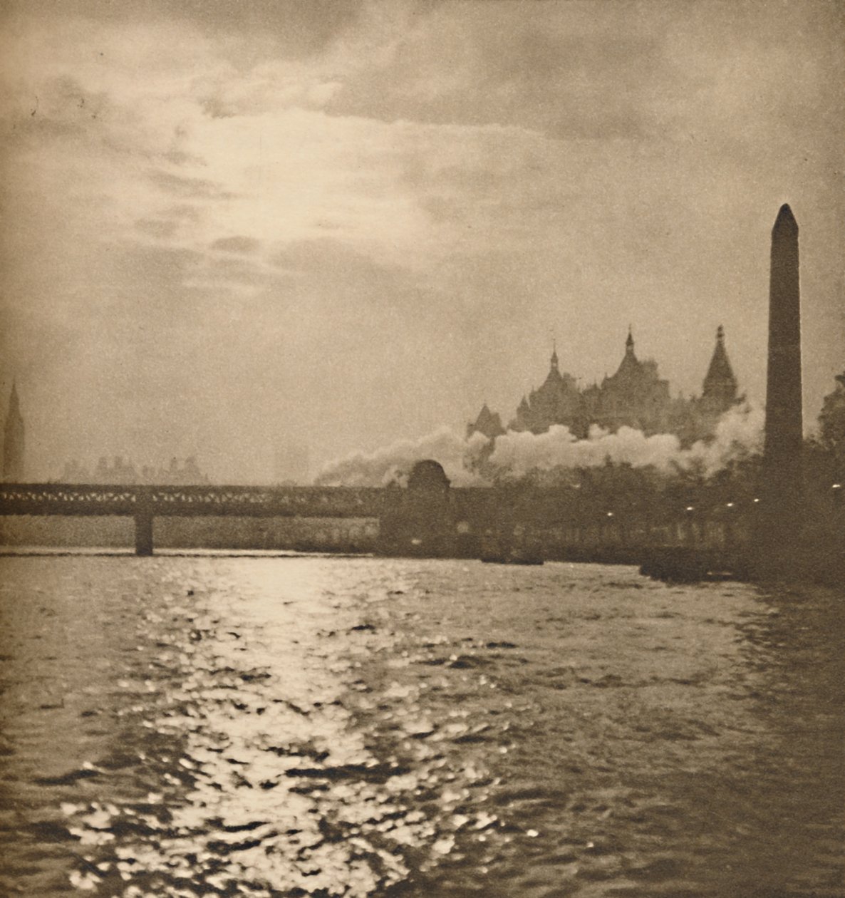 Missä rautatie Doveriin ylittää joen, vuodelta 1935. tekijältä Paterson