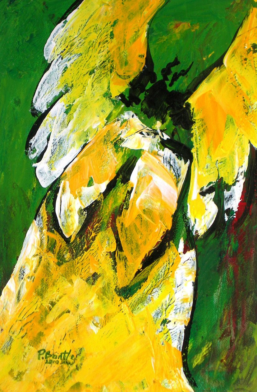 Angel of Delight, 2010 (akryyli puulle) tekijältä Patricia Brintle