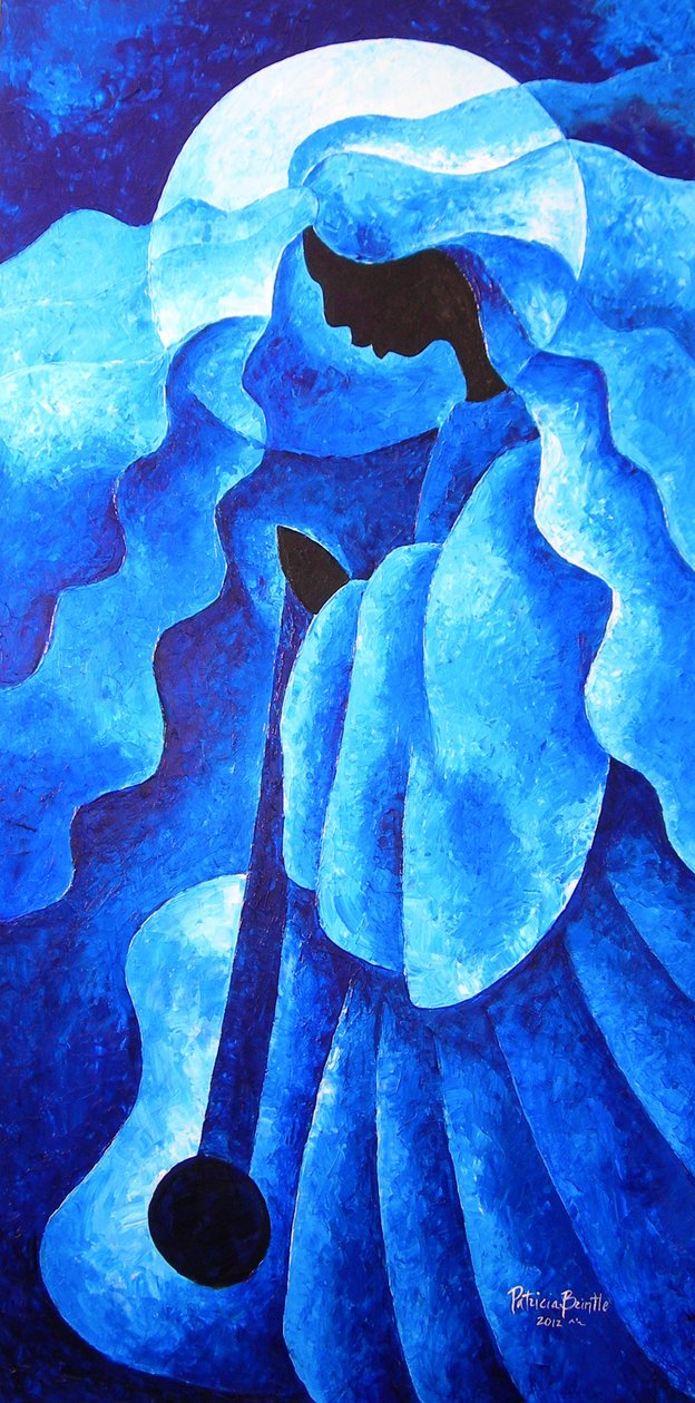 Ennen laulua, 2012 (akryyli masoniitilla) tekijältä Patricia Brintle