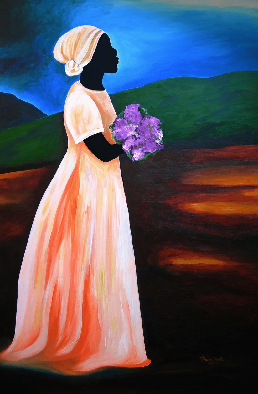 Loraine, 2008 (akryyli masoniitilla) tekijältä Patricia Brintle