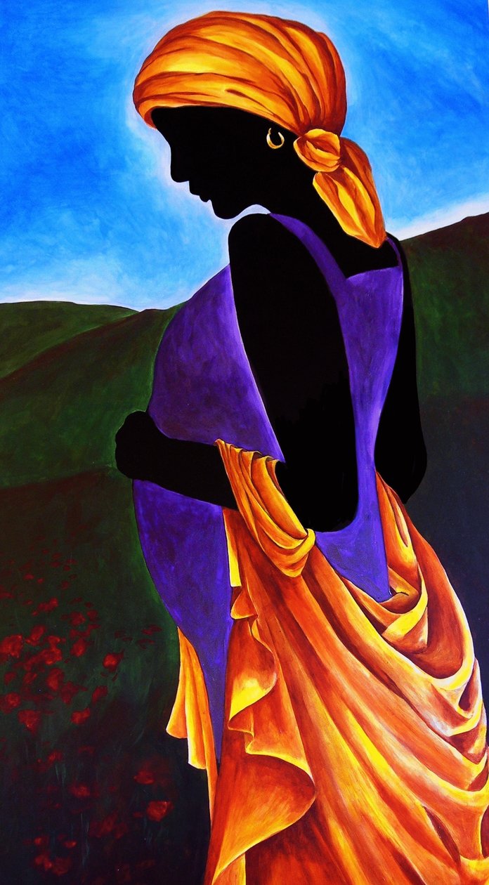 The Waiting, 2008 (akryyli masoniitilla) tekijältä Patricia Brintle