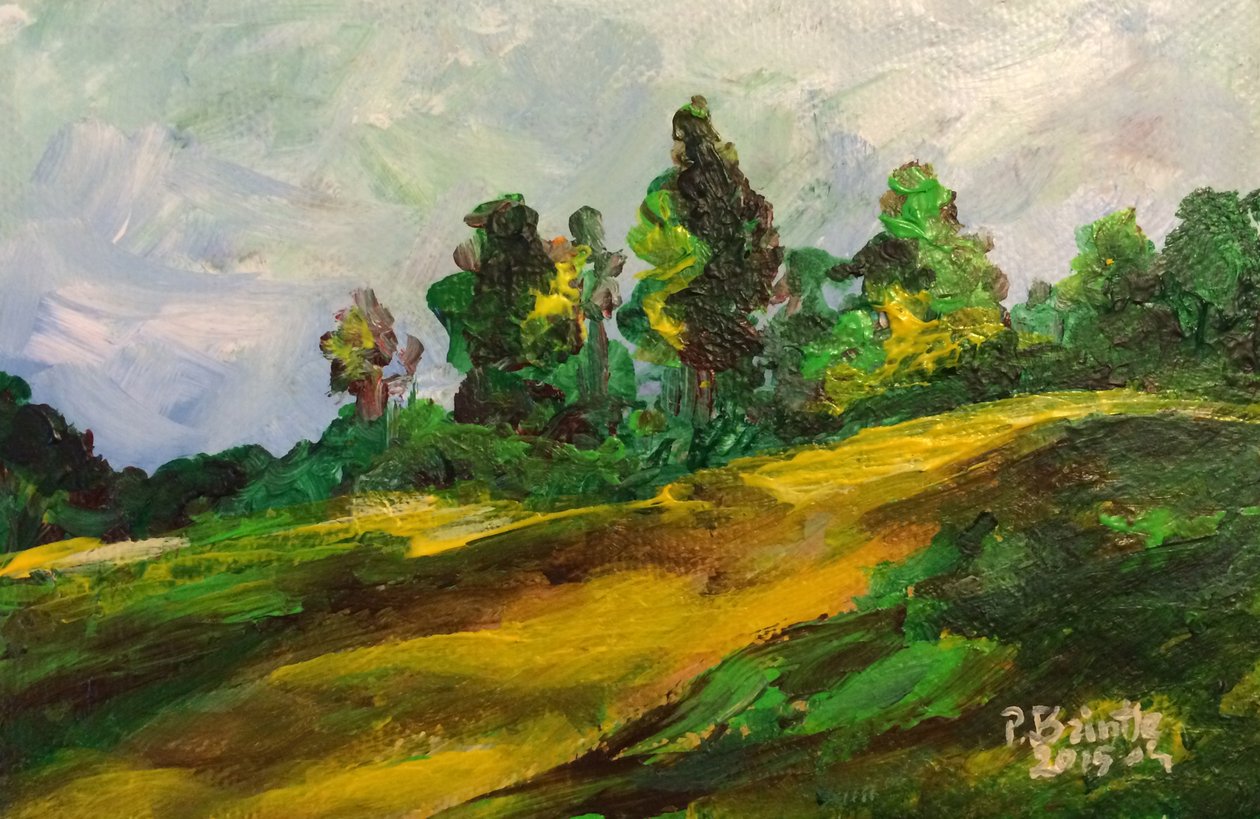 Furcy aamu, 2015 (akryyli kankaalle) tekijältä Patricia Brintle