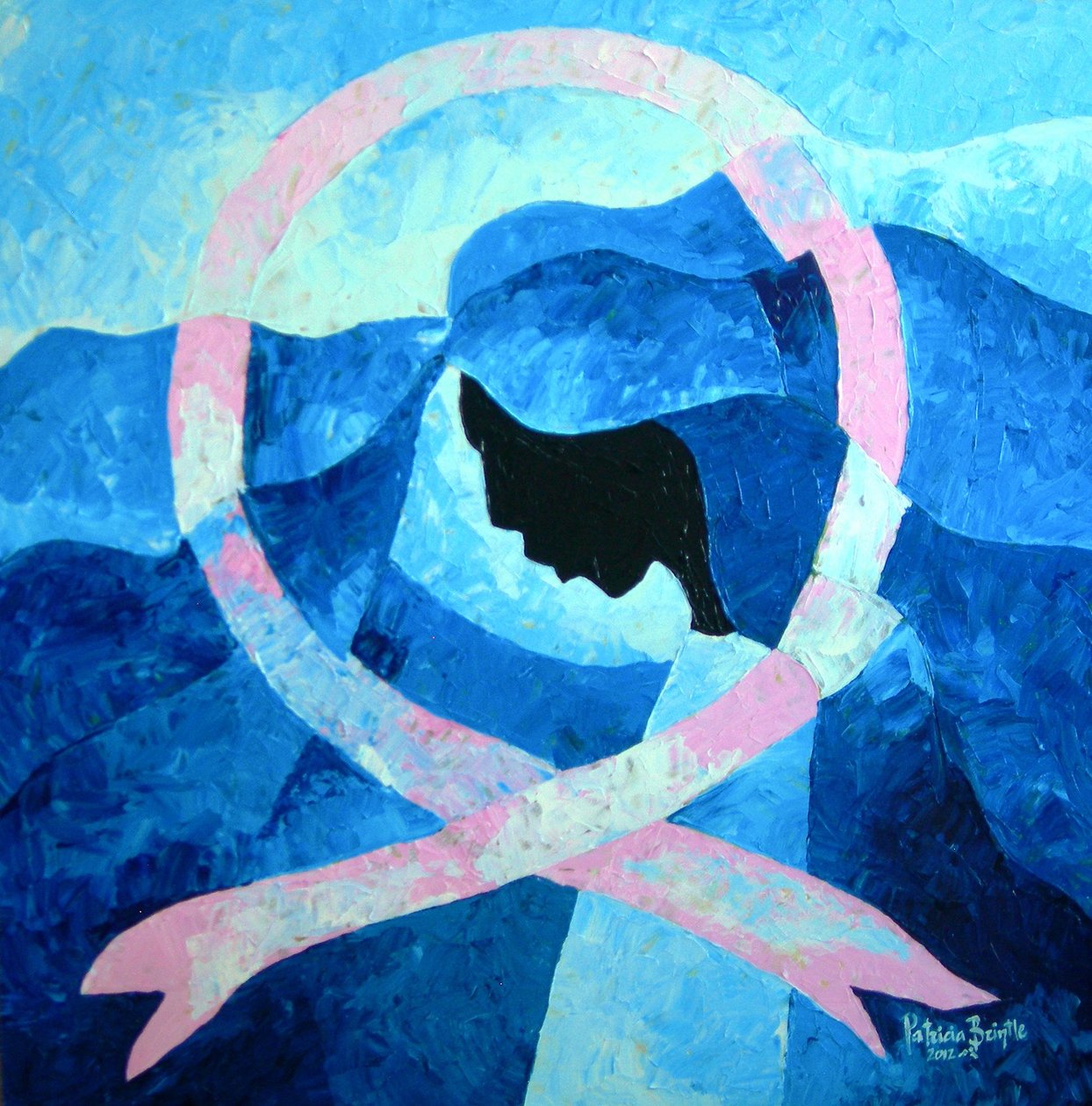 Toivo on täällä, 2012 (akryyli masoniitilla) tekijältä Patricia Brintle