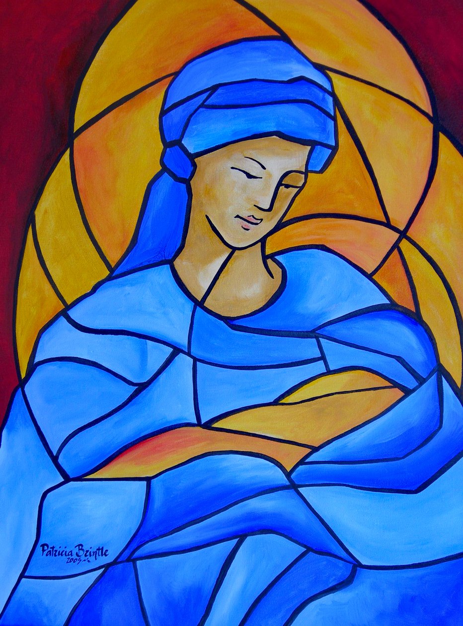 Maria täynnä armoa, 2005 (akryyli kankaalle) tekijältä Patricia Brintle