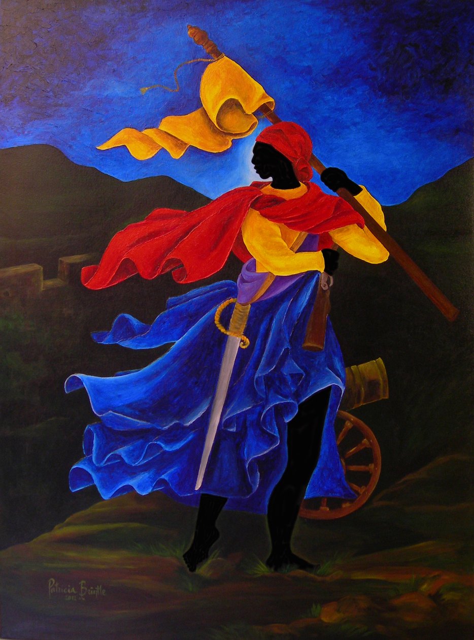 Marie Jeanne Lamartiniere, 2012 (akryyli kankaalle) tekijältä Patricia Brintle