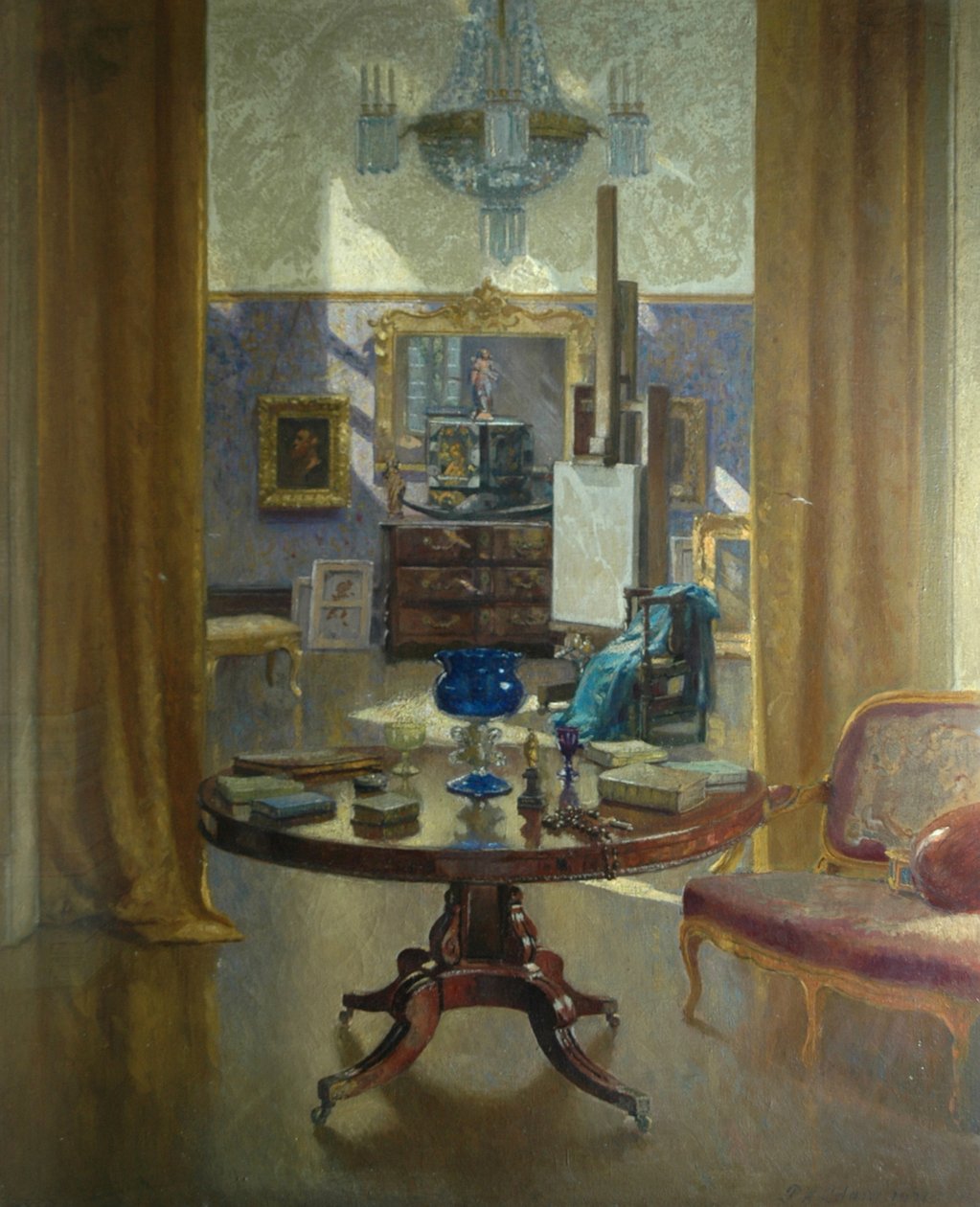 Taiteilijan studio, 1921 tekijältä Patrick William Adam