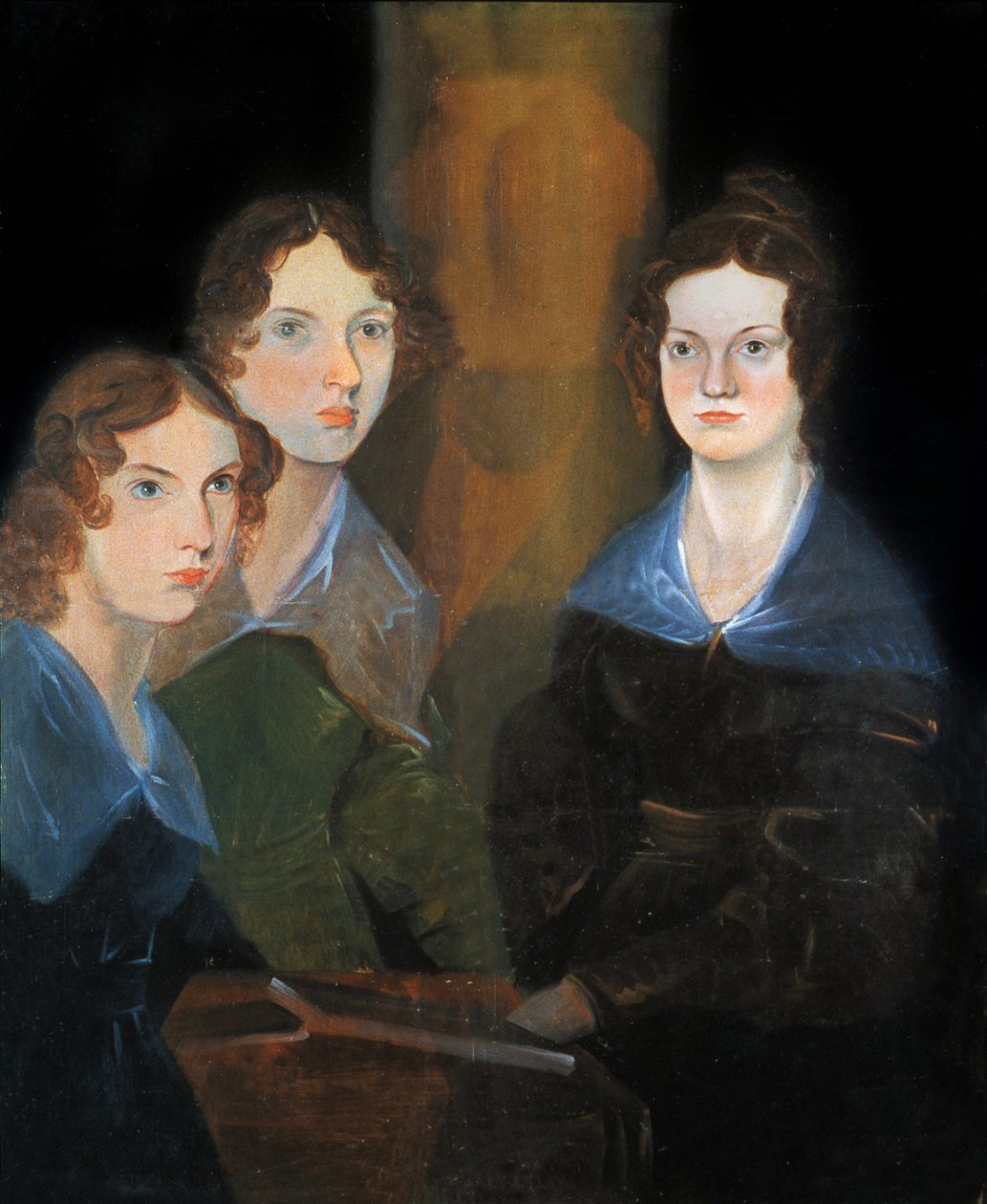 Kolmen Bronten sisaruksen muotokuva: Charlotte Bronte tekijältä Patrick Branwell Bronte
