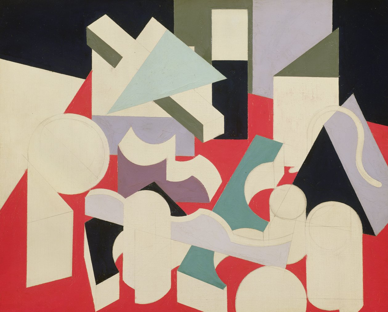 Formes, 1921-22 (öljy & kynä kankaalle) tekijältä Patrick Henry Bruce