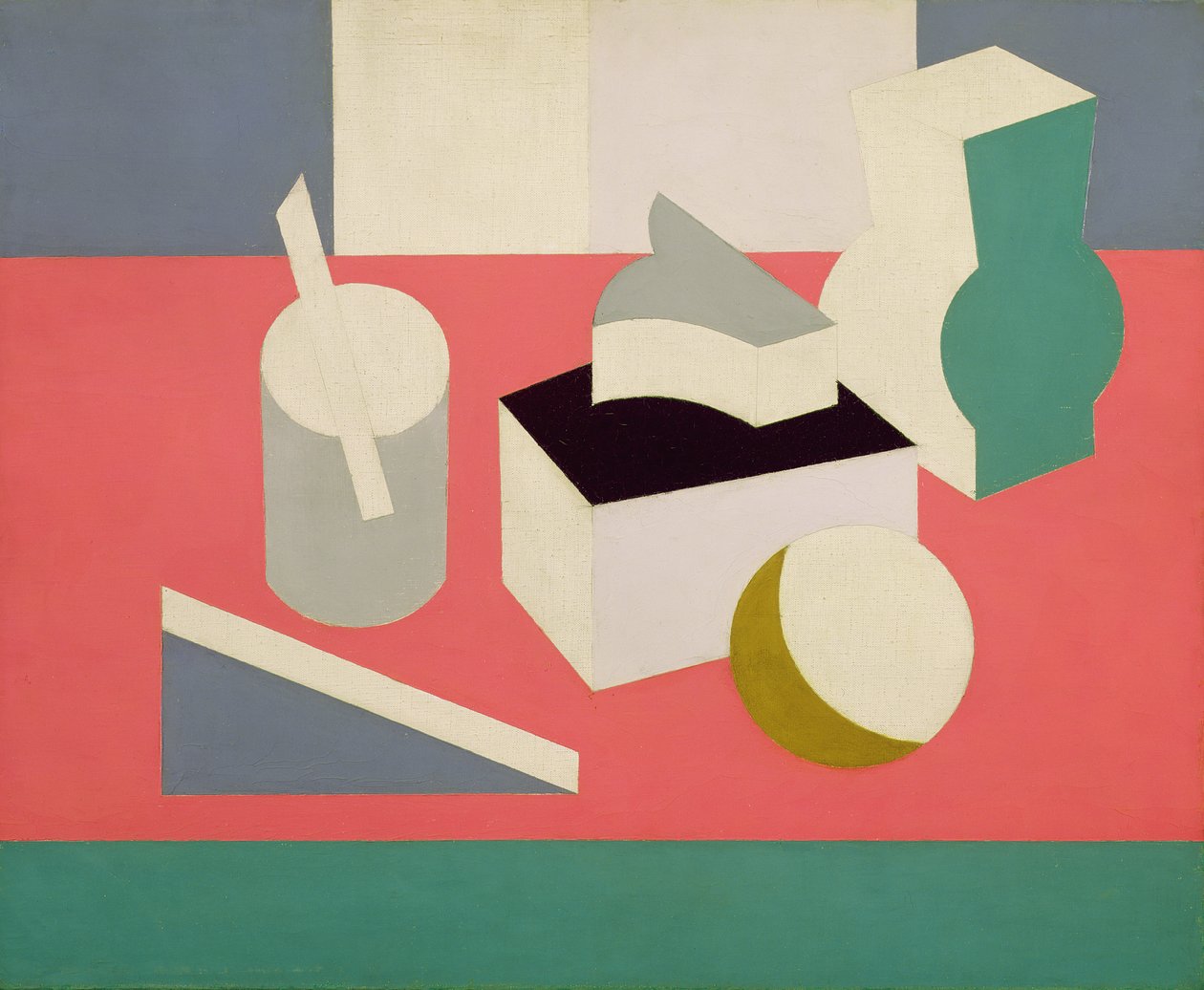 Peinture Nature Morte, 1919 (öljy & kynä kankaalle) tekijältä Patrick Henry Bruce