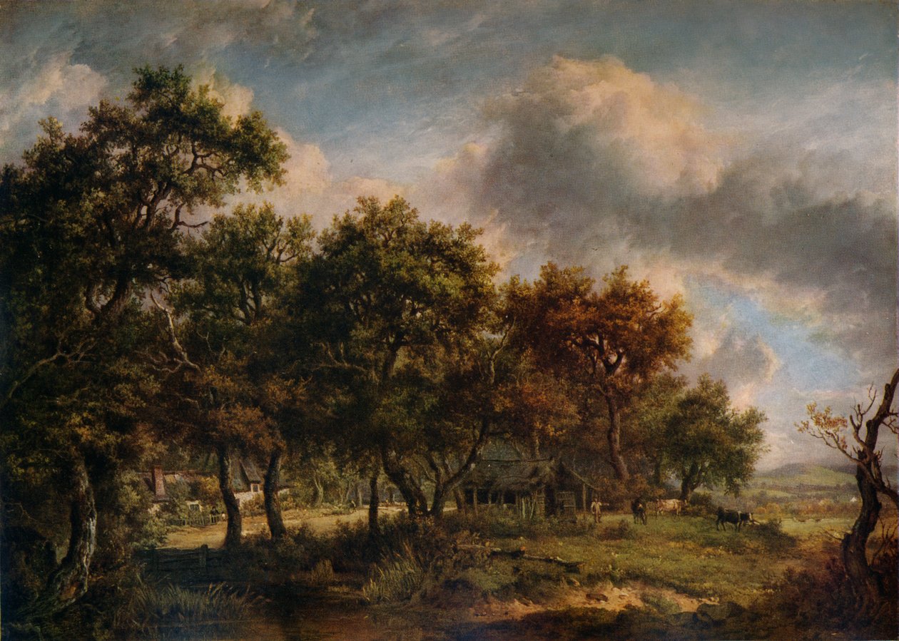 Woodmans-mökki, 1820 tekijältä Patrick Nasmyth