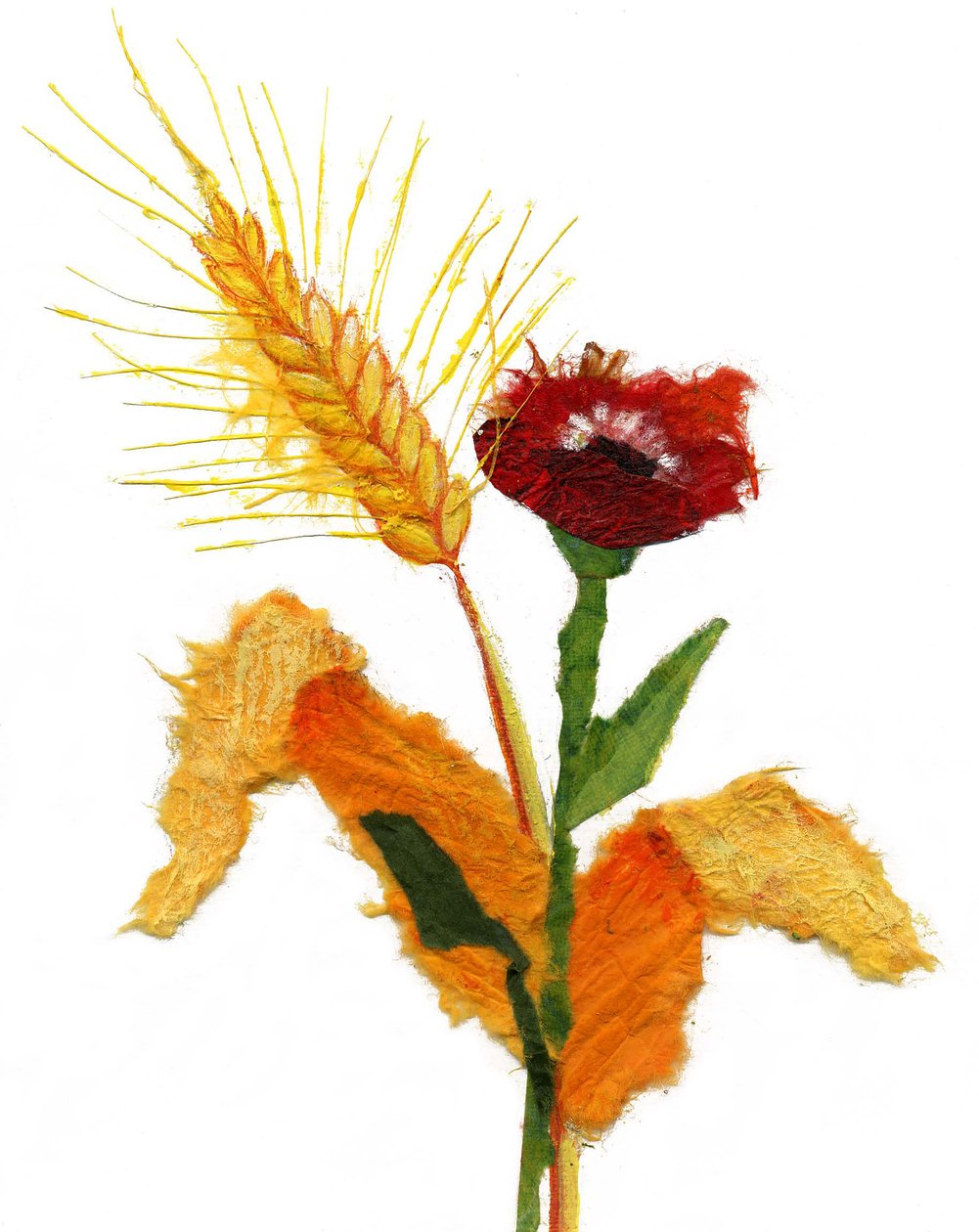 Luonto, 2021 (akryyli paperille) tekijältä Patrizia La Porta