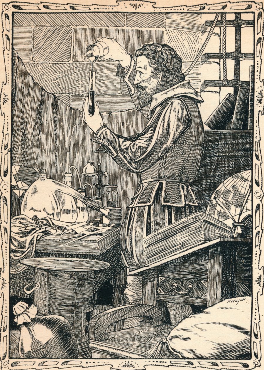 Guy Fawkes valmistelee hidasta ottelua, 1902 tekijältä Patten Wilson