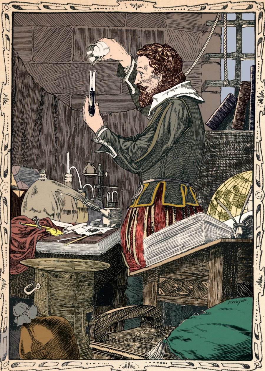 Guy Fawkes valmistelee hidasta ottelua, 1902 tekijältä Patten Wilson
