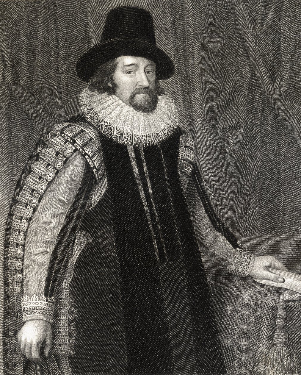 Muotokuva Francis Baconista (1561-1626) varakreivi St Albans, "Lodge