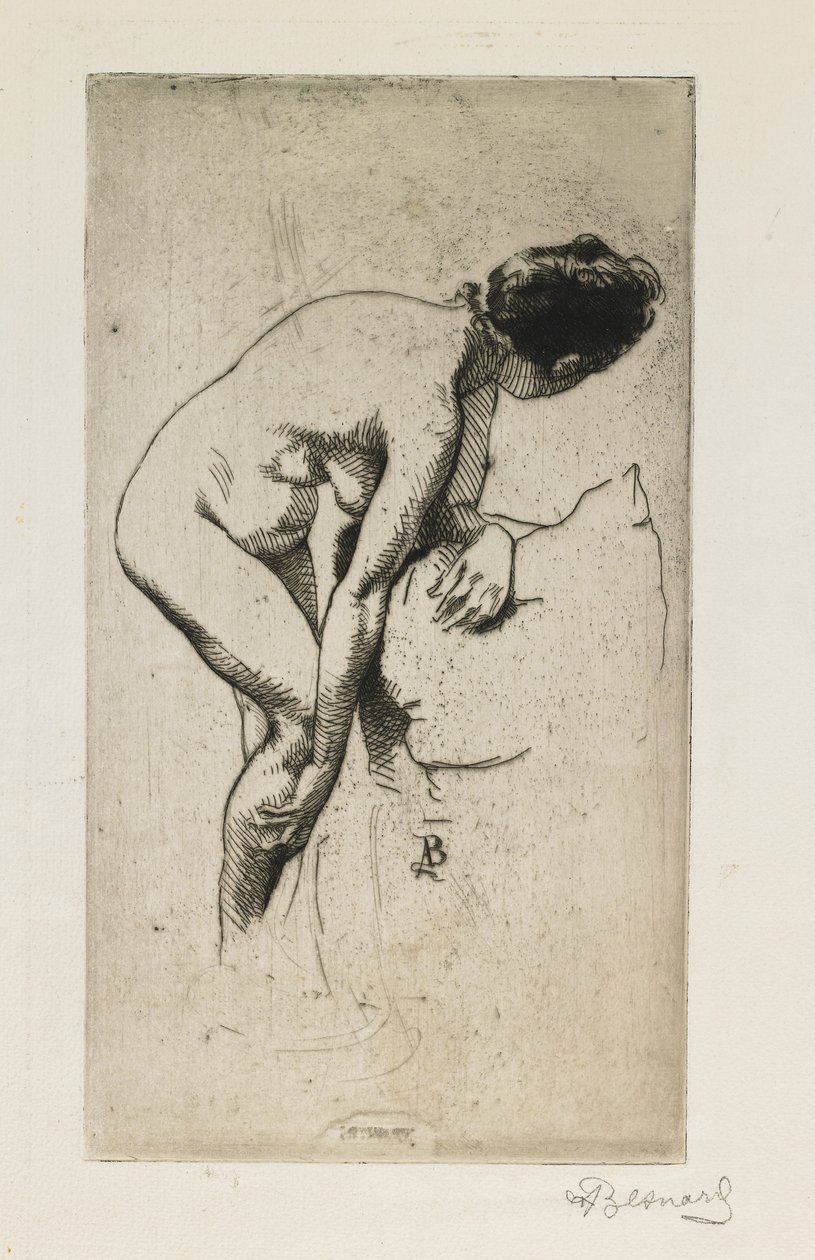 Tutkimus alastomista naishahmosta, 1886 tekijältä Paul Albert Besnard