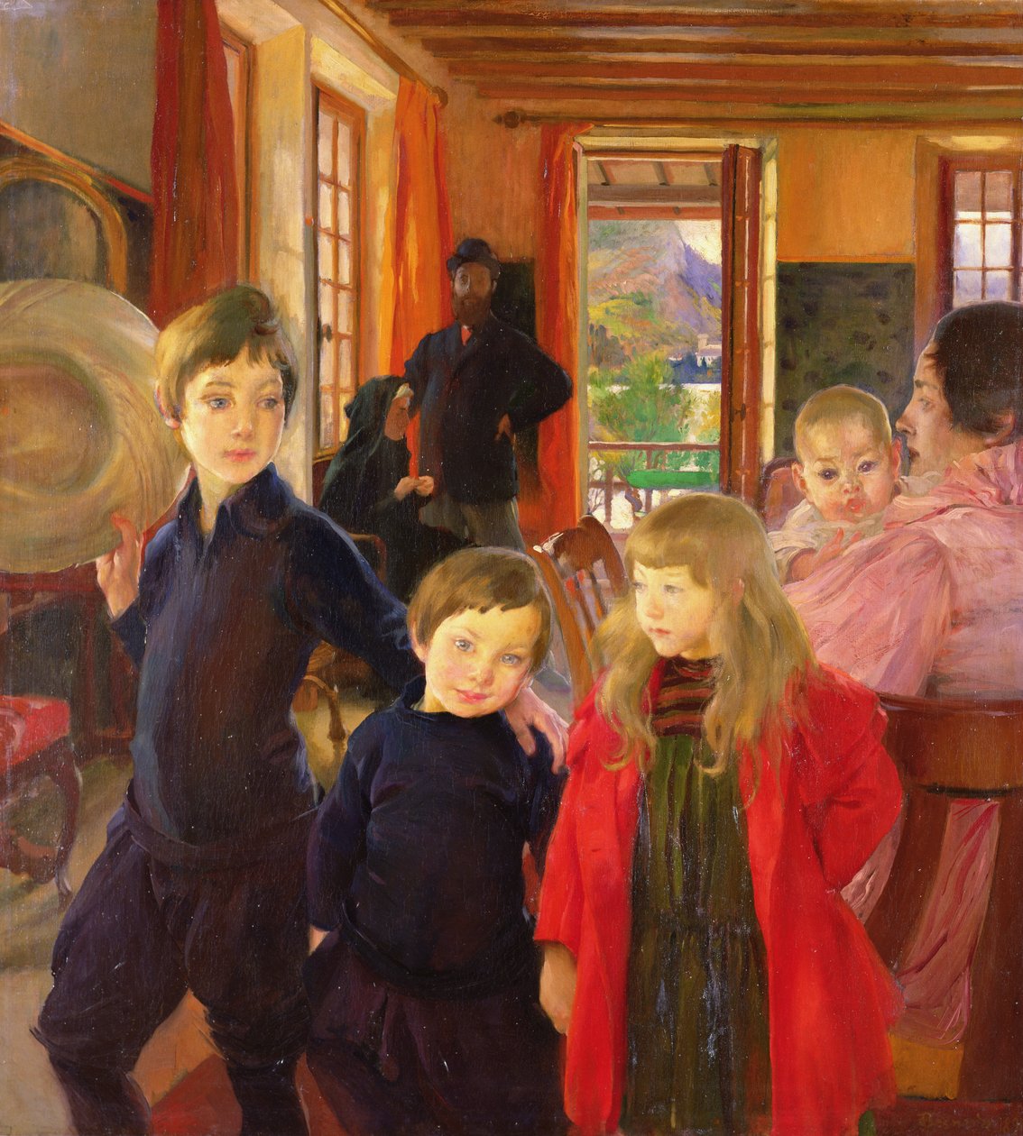 Huonekalut ja erilaiset esineet 1100- ja 1300-luvuilta tekijältä Paul Albert Besnard