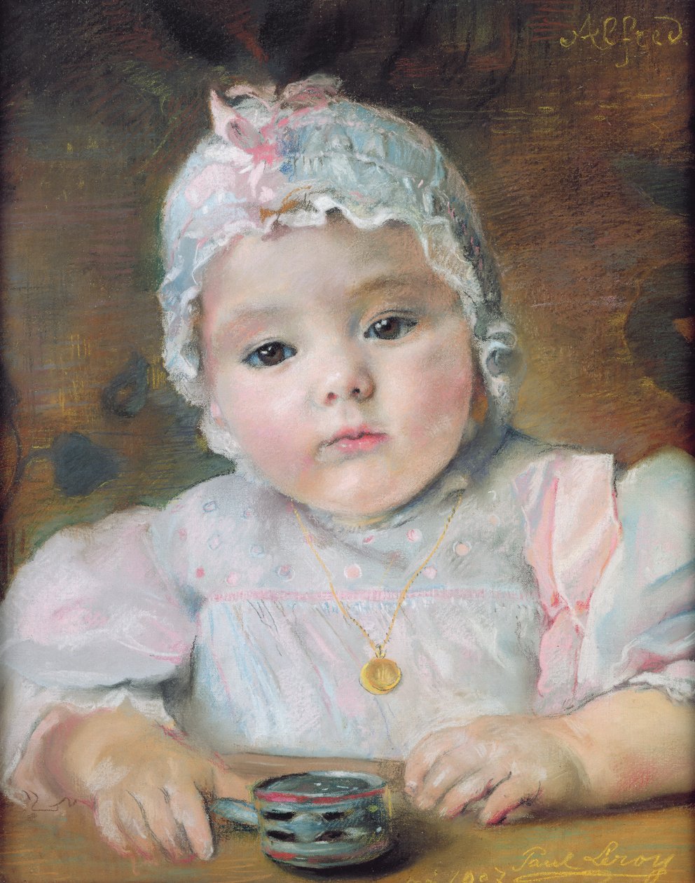 Alfred Leroyn muotokuva, 1907 (pastelli paperille) tekijältä Paul Alexander Alfred Leroy