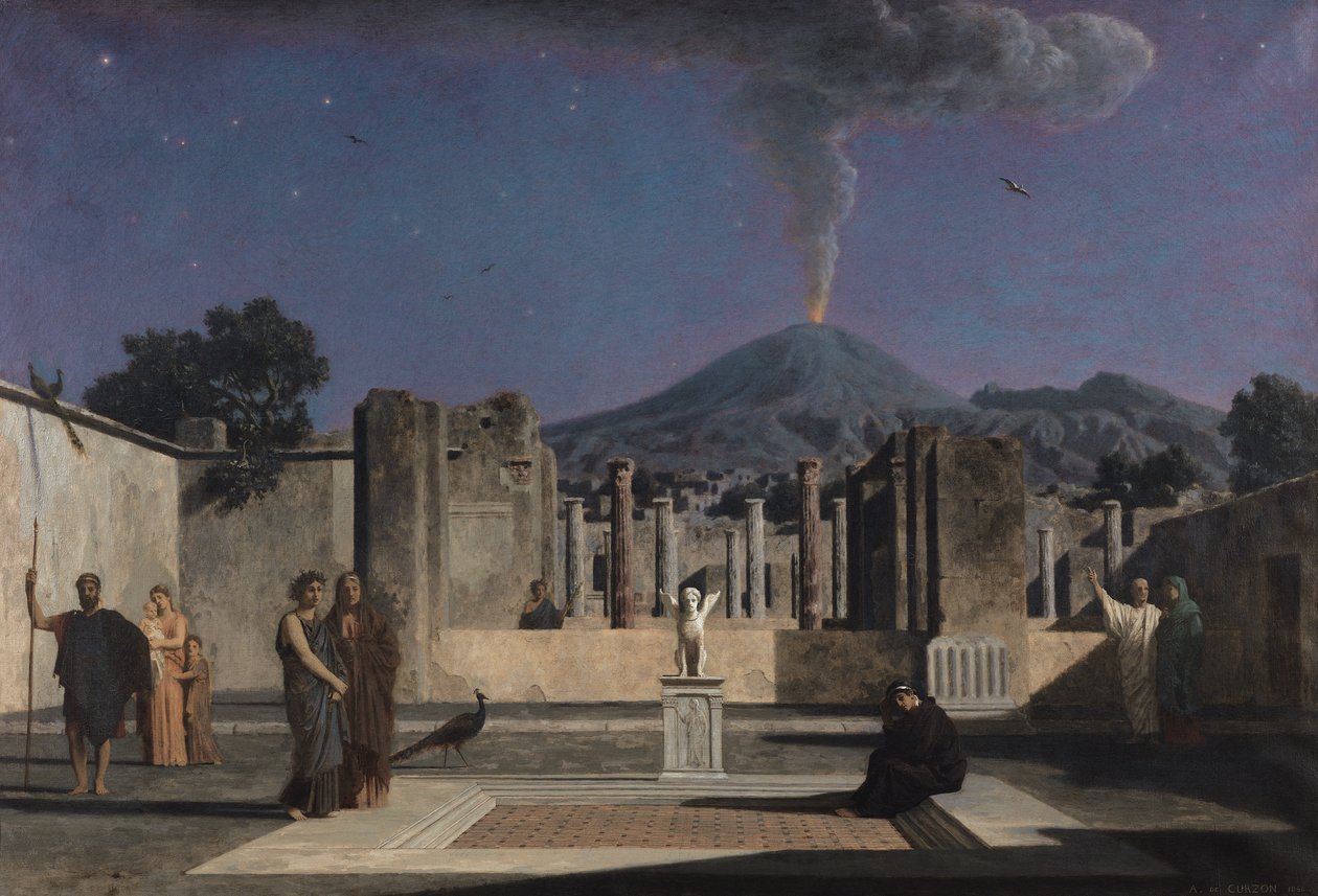 Unelma Pompejin raunioissa, 1866 tekijältä Paul Alfred de Curzon