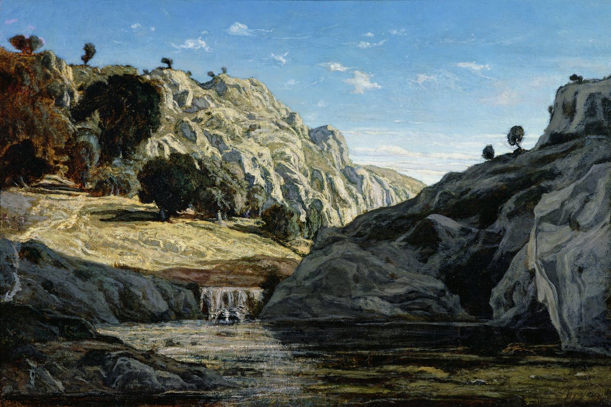 Muistoja Ollioulesin rotkosta, 1861 tekijältä Paul Camille Guigou