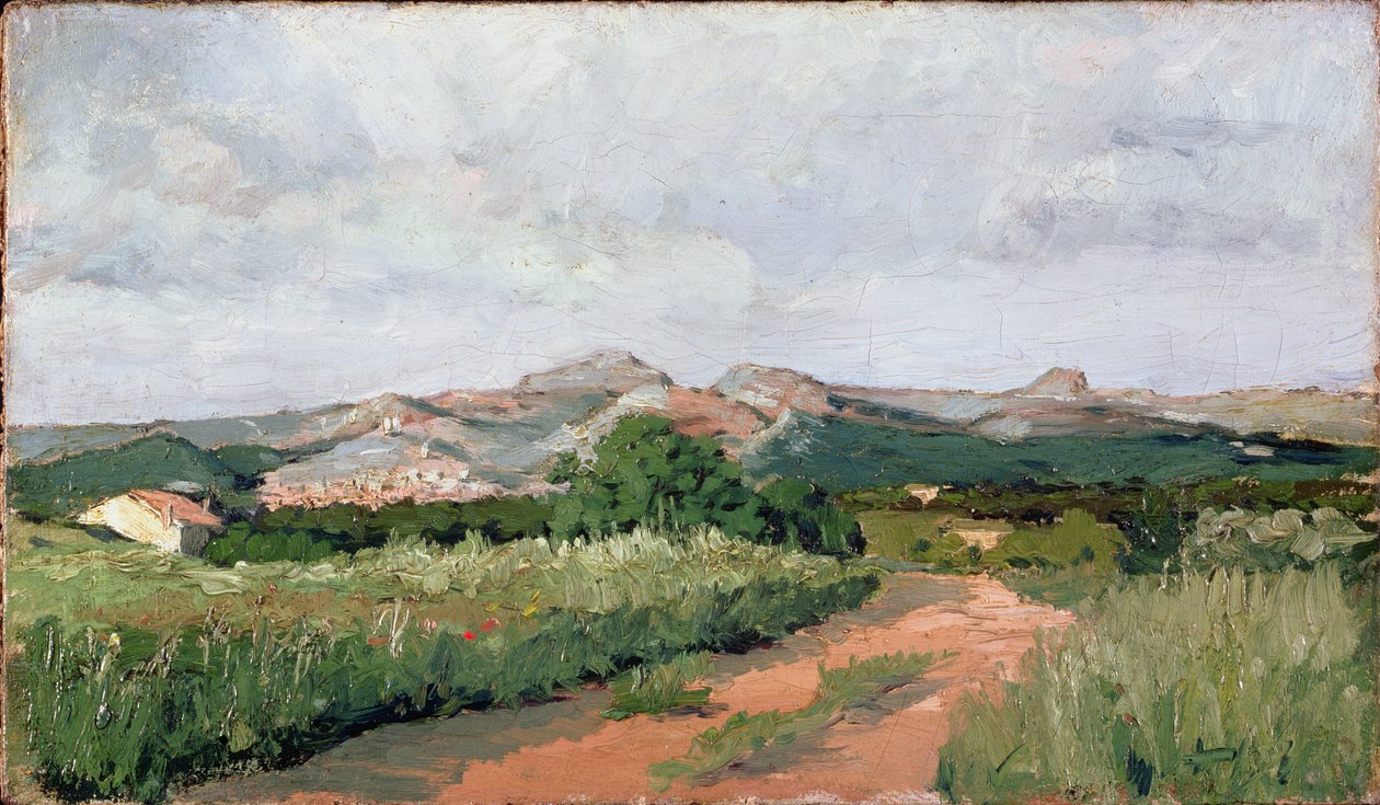 Provencen maisema, 1869 tekijältä Paul Camille Guigou