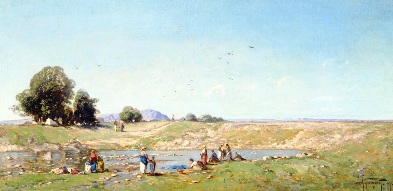 Durance Valley, 1867 tekijältä Paul Camille Guigou