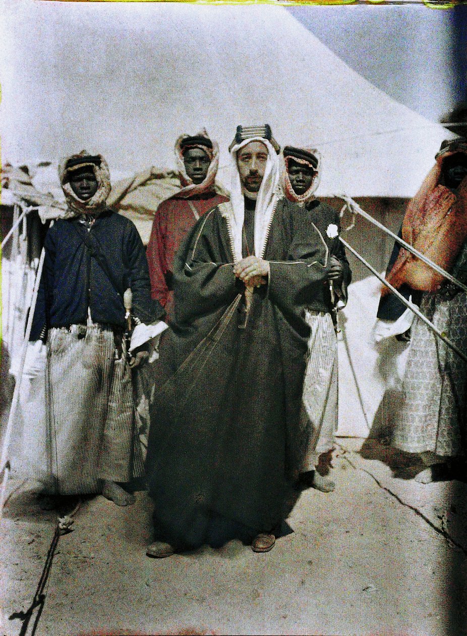 Irakin Faisal I, Lähi-itä, 1917 (autokromi) tekijältä Paul Castelnau