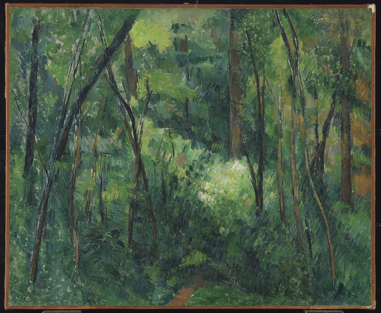 Metsän sisätilat, n.1885 tekijältä Paul Cézanne