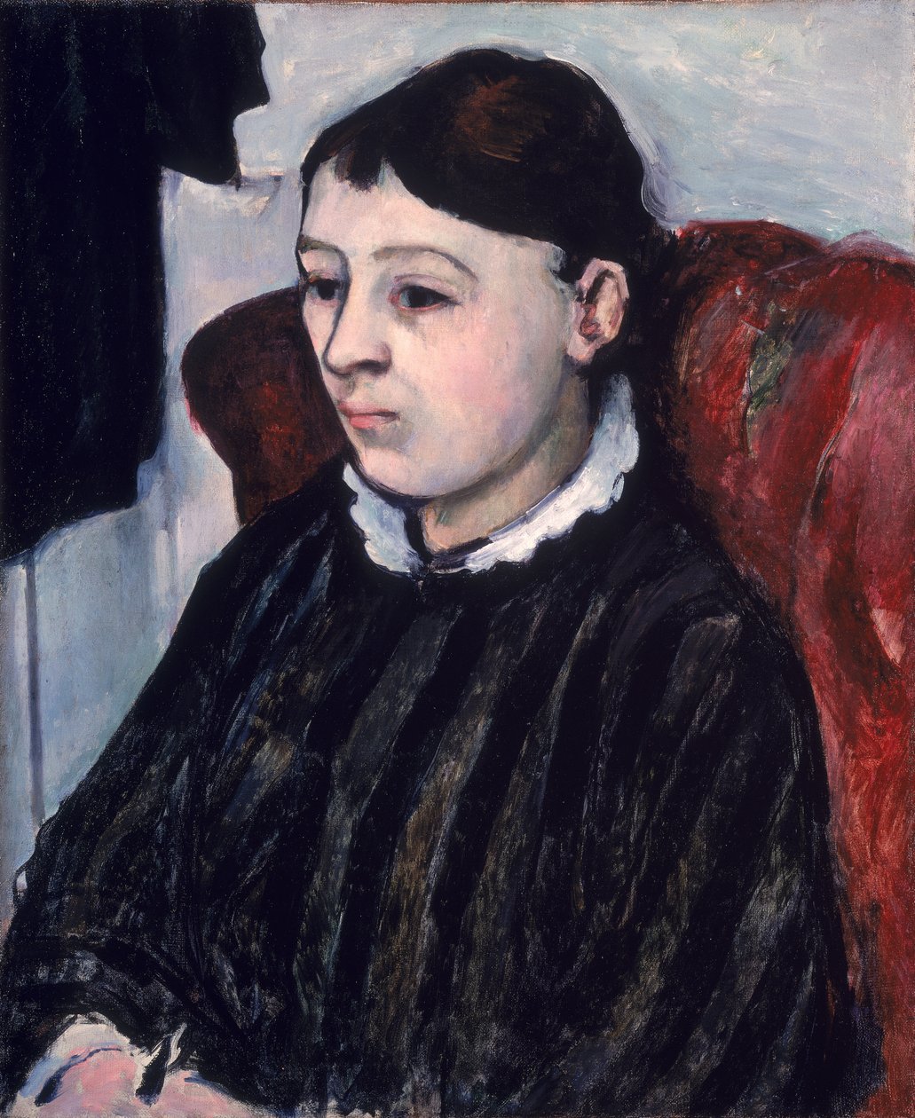 Madame Cezanne, n. 1883-85 tekijältä Paul Cézanne