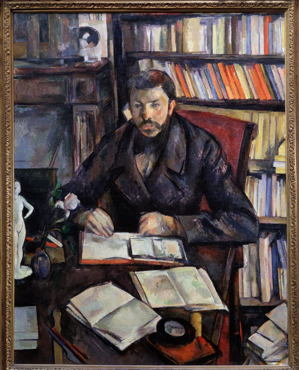 Muotokuva taidekriitikko Gustave Geffroysta, 1895 tekijältä Paul Cézanne