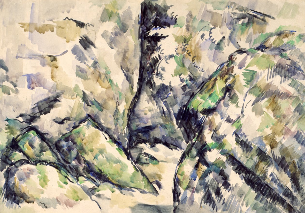 Kivinen kävelytie tekijältä Paul Cézanne
