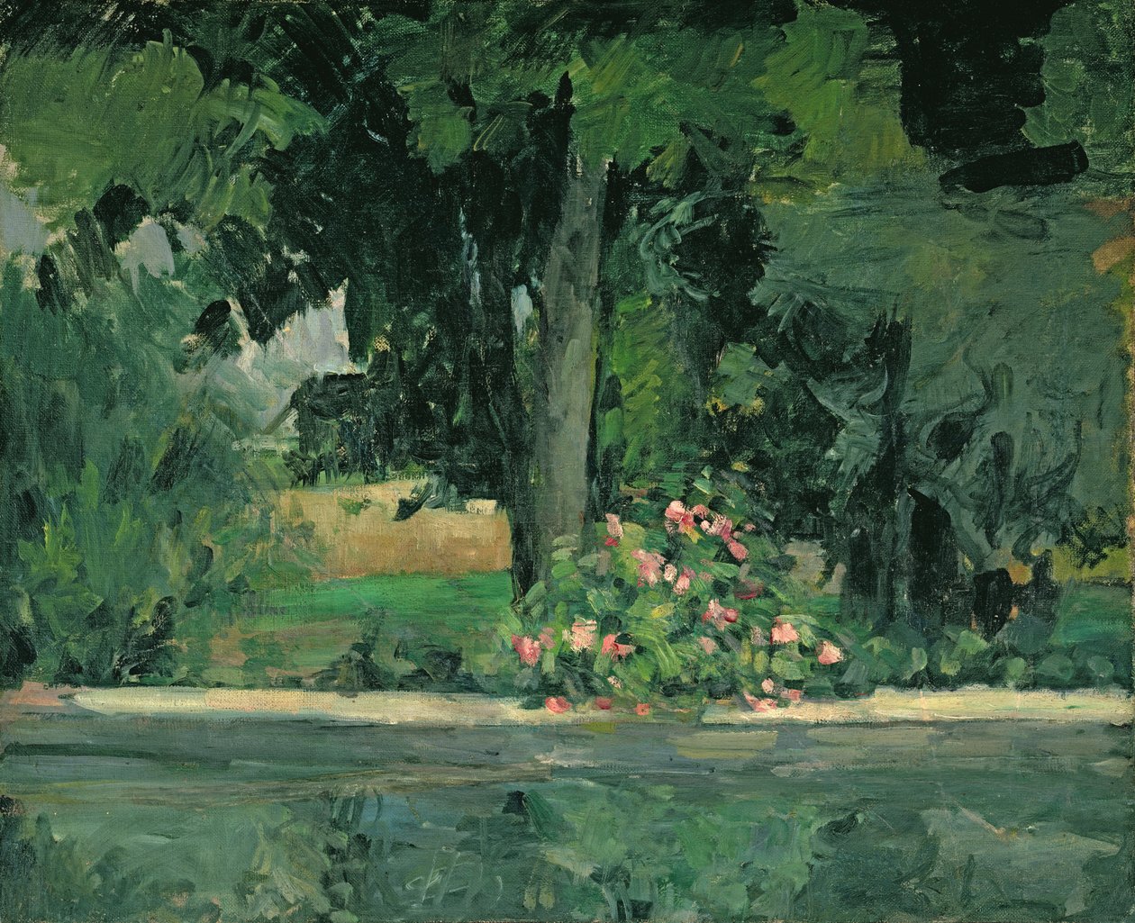 Järvi Jas de Bouffanissa, n. 1873-76 tekijältä Paul Cézanne