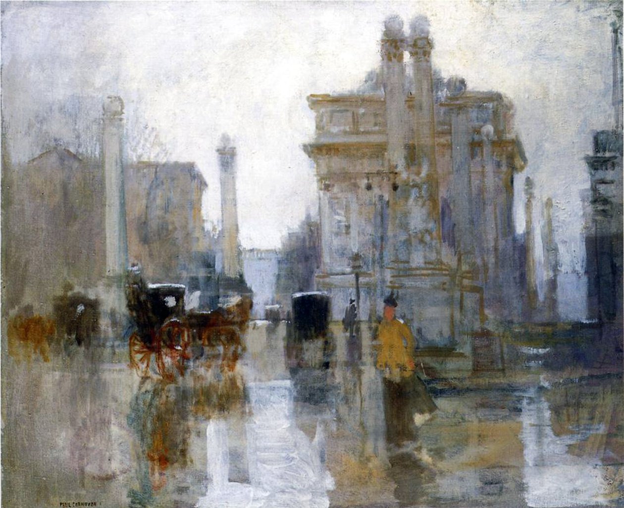 Dewey Arch, noin 1900 tekijältä Paul Cornoyer