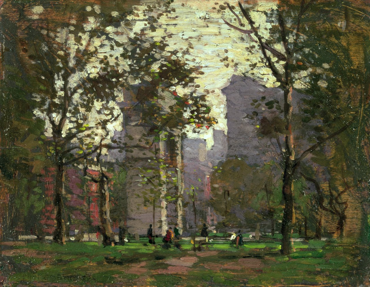 Washington Square, New York tekijältä Paul Cornoyer