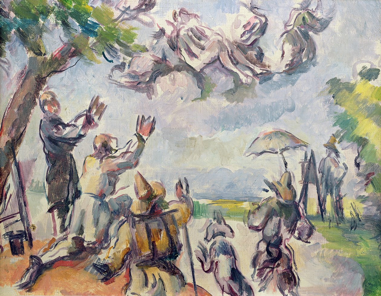 Delacroixin apoteoosi tekijältä Paul Cézanne