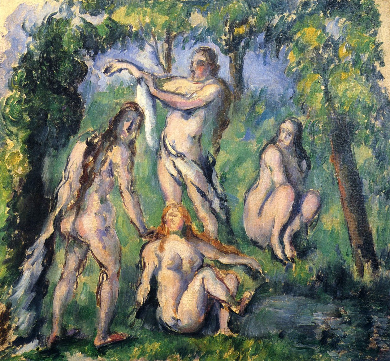 Badende tekijältä Paul Cézanne