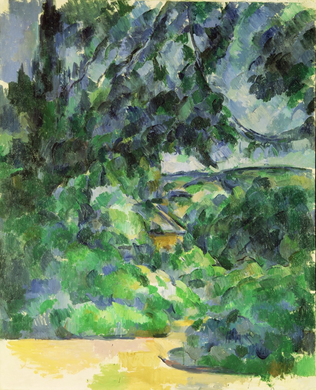 Sininen maisema, n. 1903 tekijältä Paul Cézanne