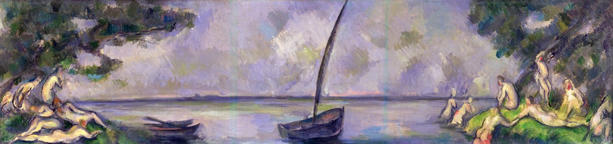 Vene ja uimarit tekijältä Paul Cézanne