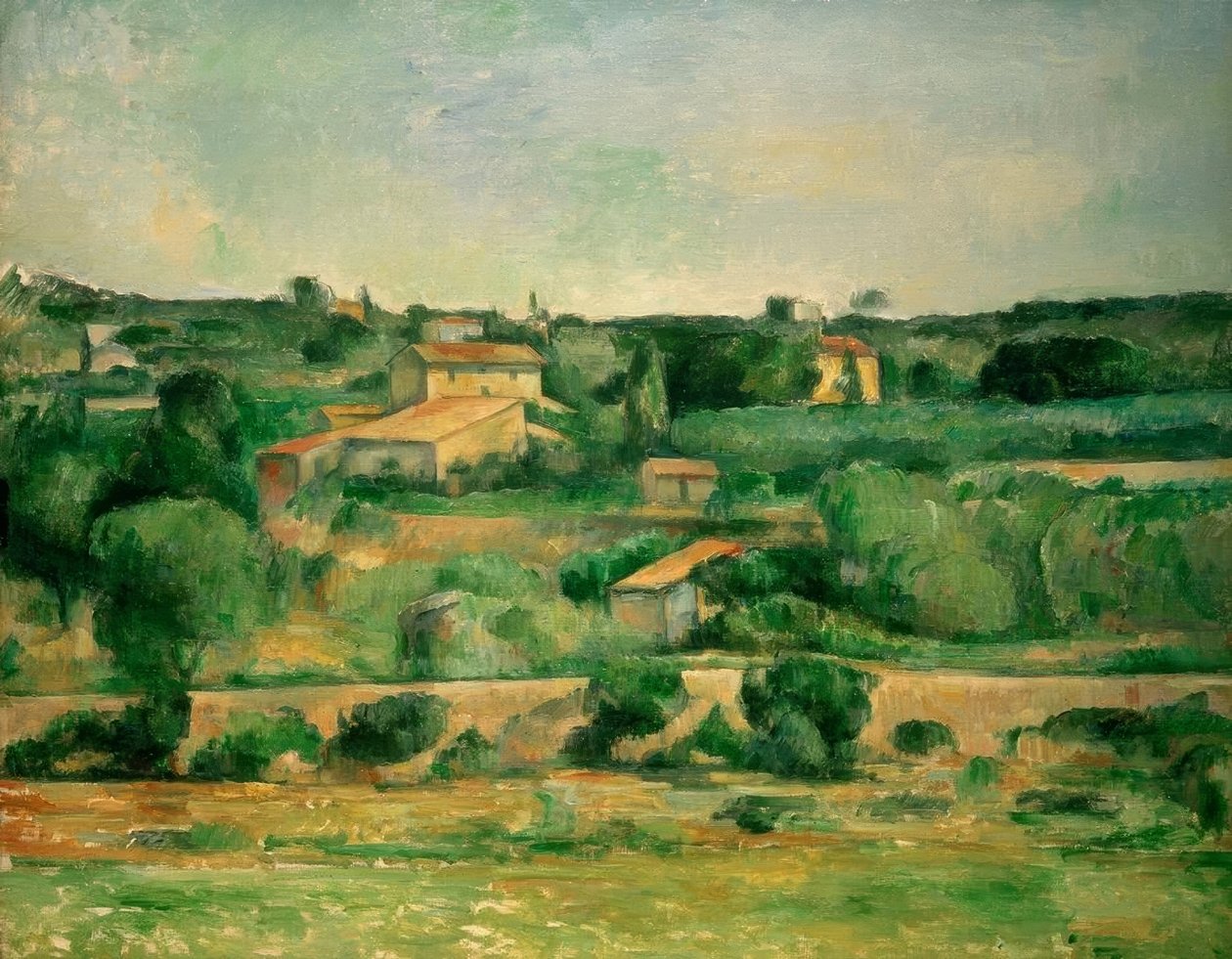 Dans la Plaine de Bellevue tekijältä Paul Cézanne